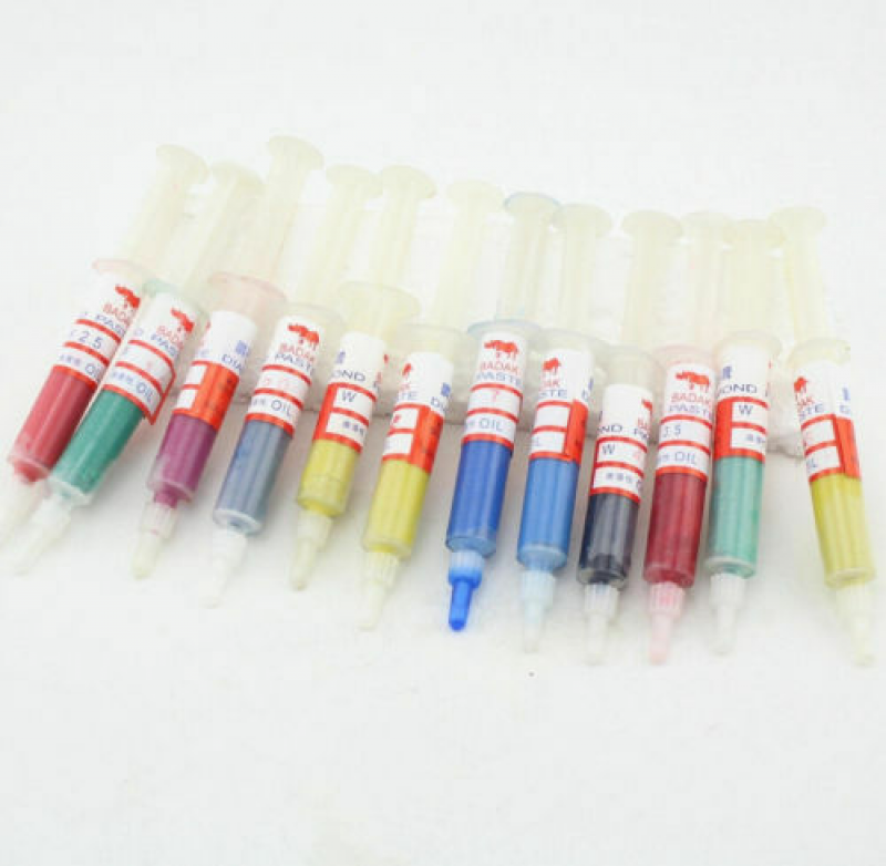 Industrial Diamond Polishing Lapping Paste Compound Syringes W0.5 ~40 Micron Gla