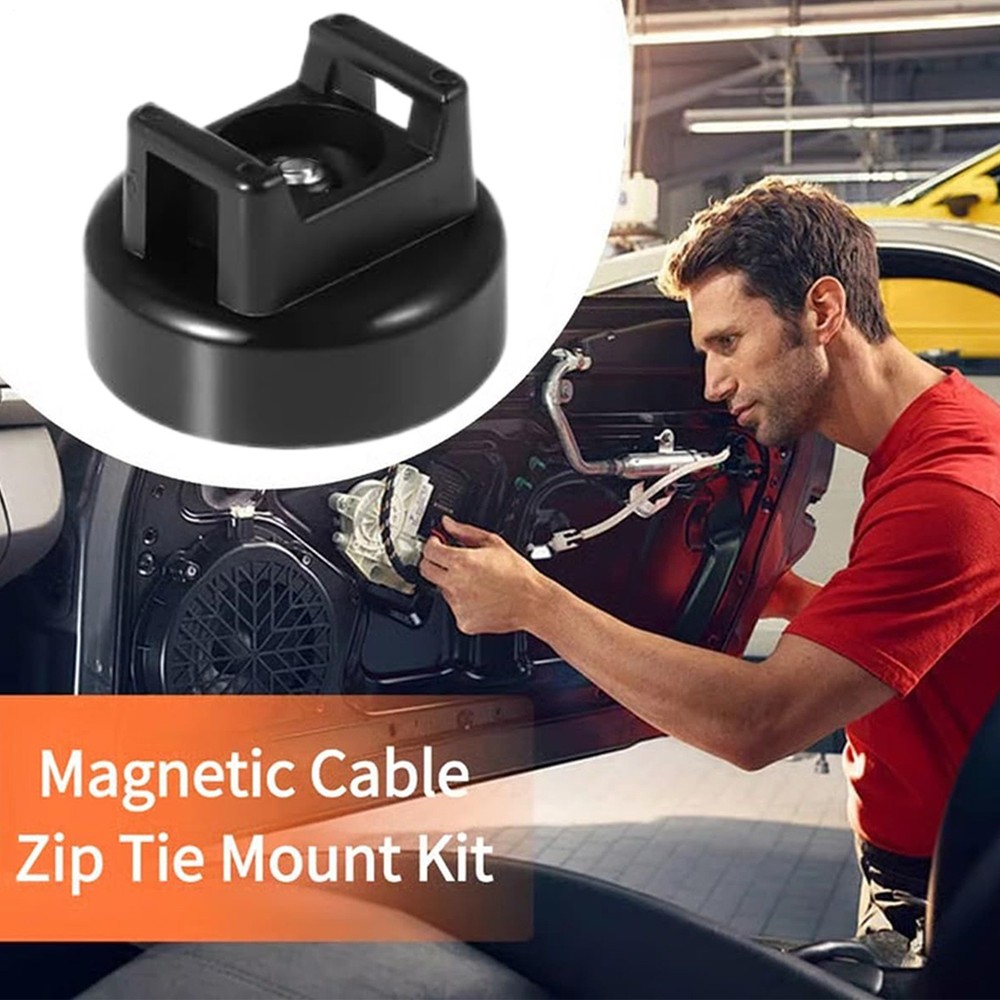 Hook Fixing Clips Holder Magnetic Cable Zip Tie Mounting Bases Suction Cup