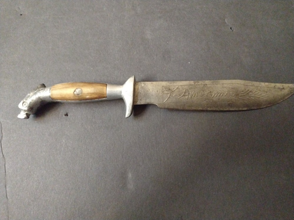 Fixed Eagle Head Vintage Dagger Made in Mexico