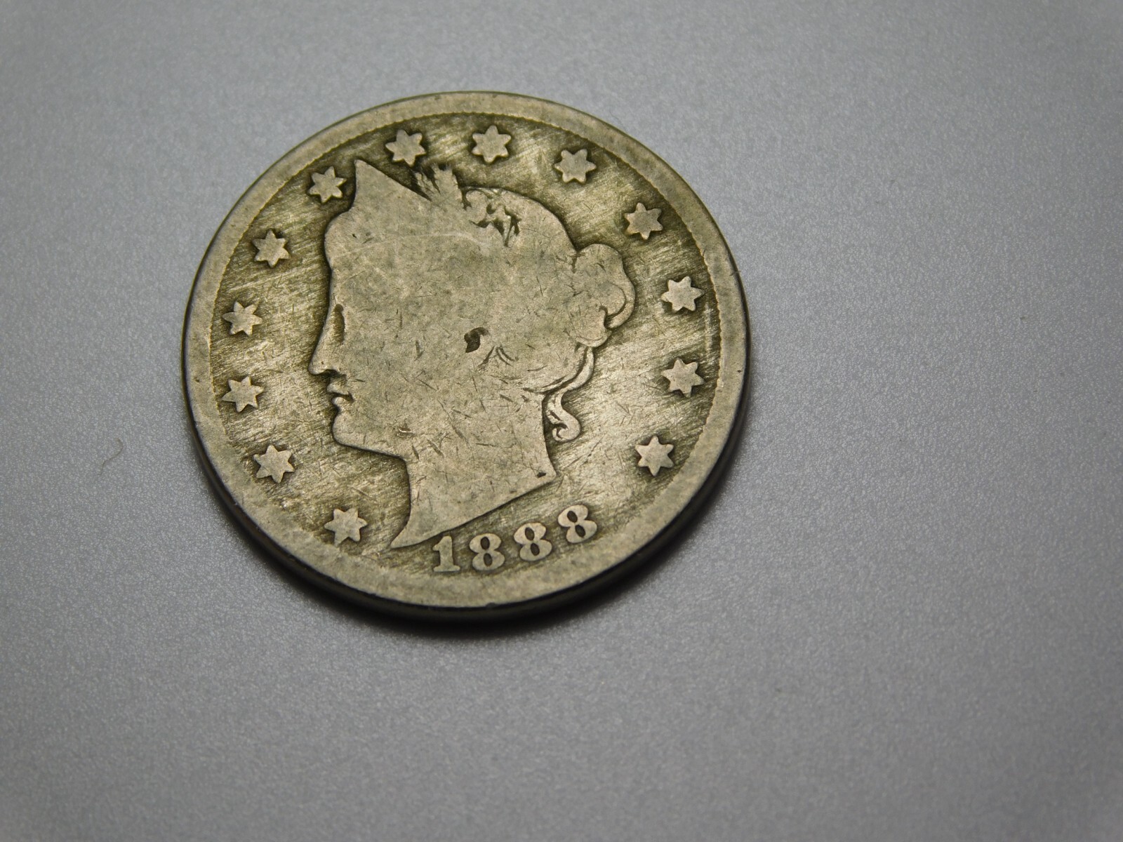 OLD US COIN 1888  LIBERTY HEAD V NICKEL