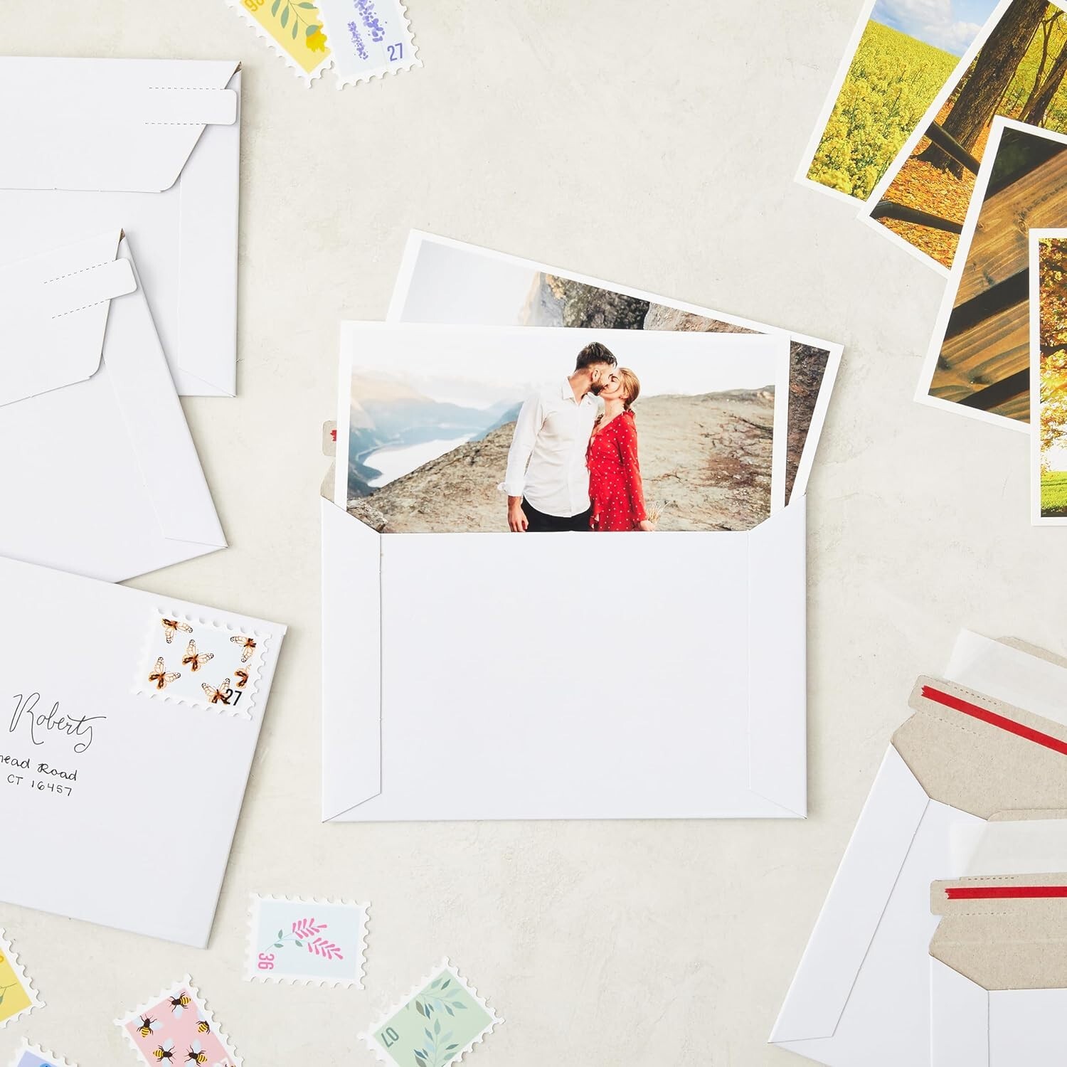 6x8 Rigid Mailers, 450 GSM Self Adhesive Stay Flat Cardboard Envelopes rigid