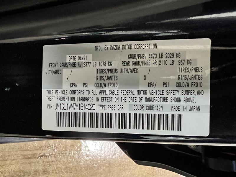 MAZDA 6 2021 Steering Column 2663599