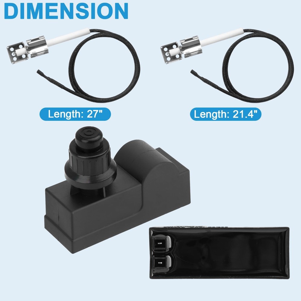 BBQration DHLG-12 Grill Igniters for 2 Outlets (AAA), 2 (AAA)