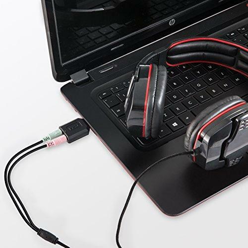 Syba external USB Stereo Sound Adapter for Windows, Mac, Linux Extra Audio