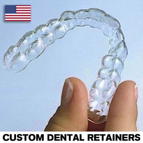 Custom Fit Set Orthodontic Dental Retainers~Upper AND Lower~MADE USA DENTAL LAB