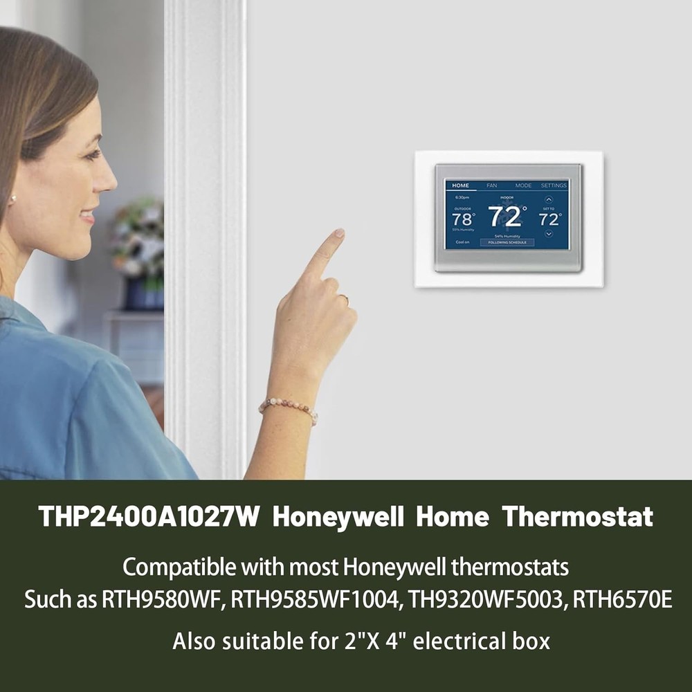 Compatible Honeywell Thermostat Wall Plate with Efficient Cover-Up Functionality