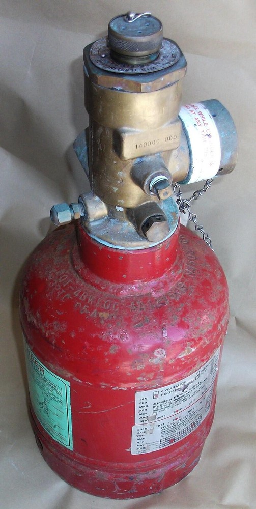 FM 200 KIDDE CLEAN AGENT FIRE SUPPRESSION SYSTEM COMPUTER ROOM EXTINGUISHER USED