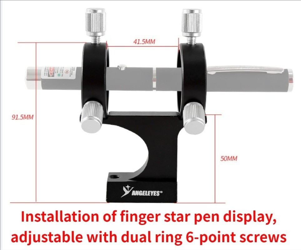 Aluminum Alloy Adjustable Laser Pointer Bracket for Astronomical Telescope