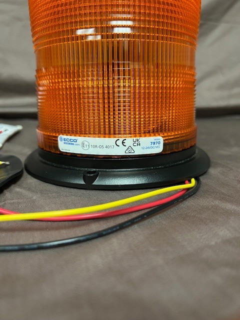 ECCO, AMBER WARNING BEACON, LED, 7 Inch, Model 7970A