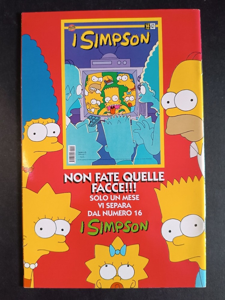 I SIMPSON Comic Book Number 15 Bongo Comics Black Spot