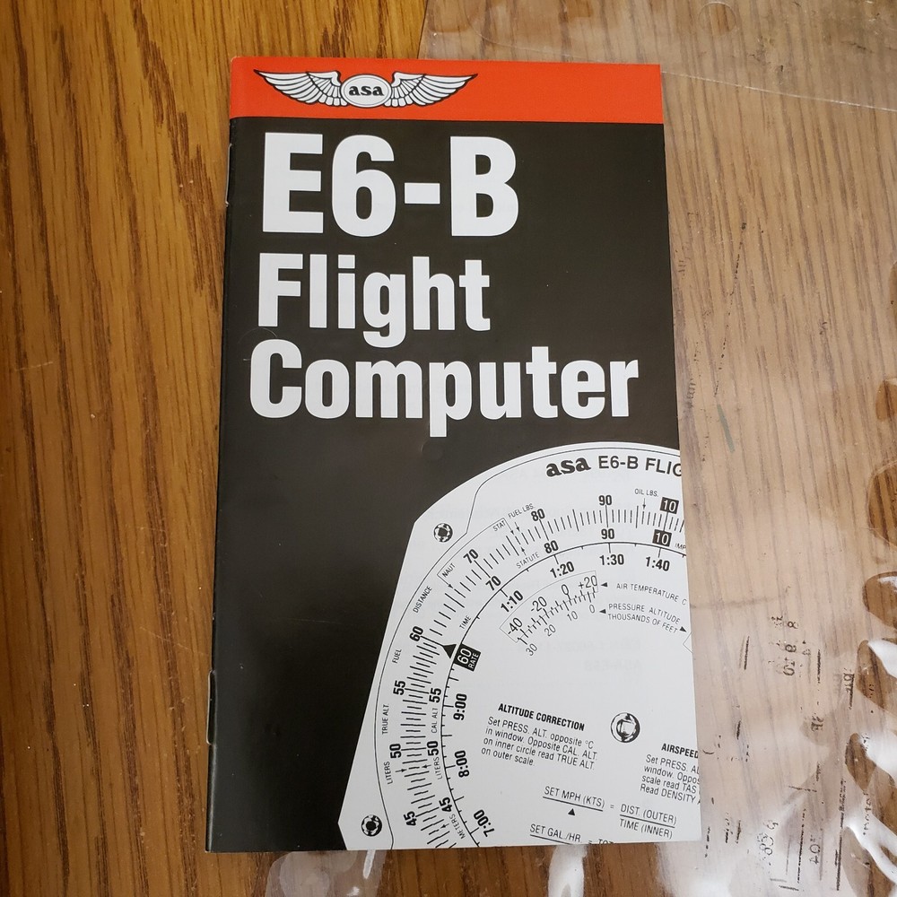 1992 ASA Air Classics E6-B Metal Flight Computer with Manual