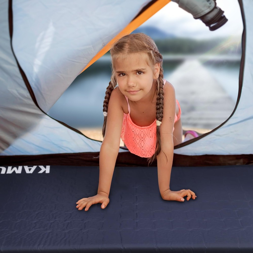 Self Inflating Sleeping Pad - 2 Inch Thick Camping Pad Connectable with Multi...