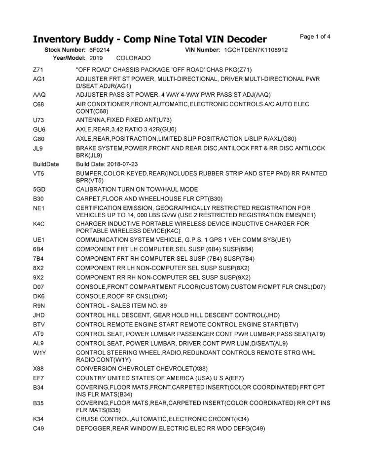 Audio Equipment Radio Receiver ID 84278545 Fits 17-21 CAMARO 7007623