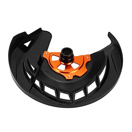 Black Oreange Front Brake Disc Protector Shield - Compatible with KTM 125 BL+OR