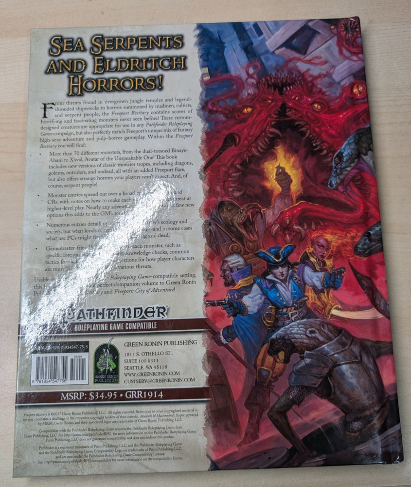 Freeport Bestiary, Pathfinder Roleplaying Game 1st Edition