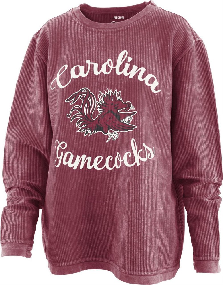 Women's South Carolina Gamecocks Comfy Cord Pullover Sweatshirt