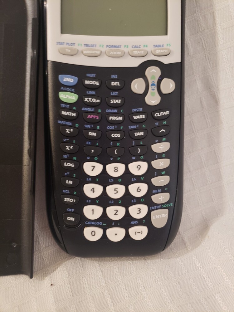 Texas Instruments TI-84 Plus Graphing Calculator Black With Cover
