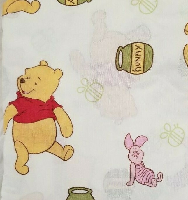 Disney Sunshine Patch Pooh Fitted Crib Sheet NIP