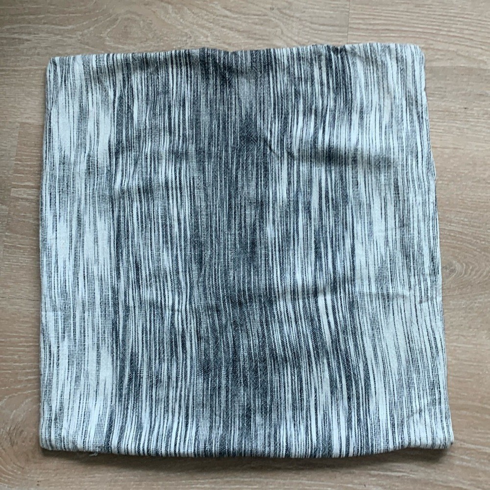 Haven striped accent pillowcase cover