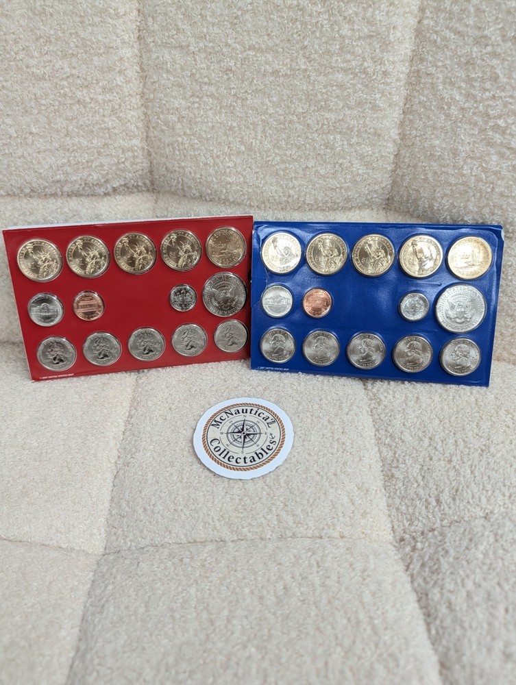 2007 P & D US Mint Complete Uncirculated Set 28 Coins w/ COA *Damaged Packaging*