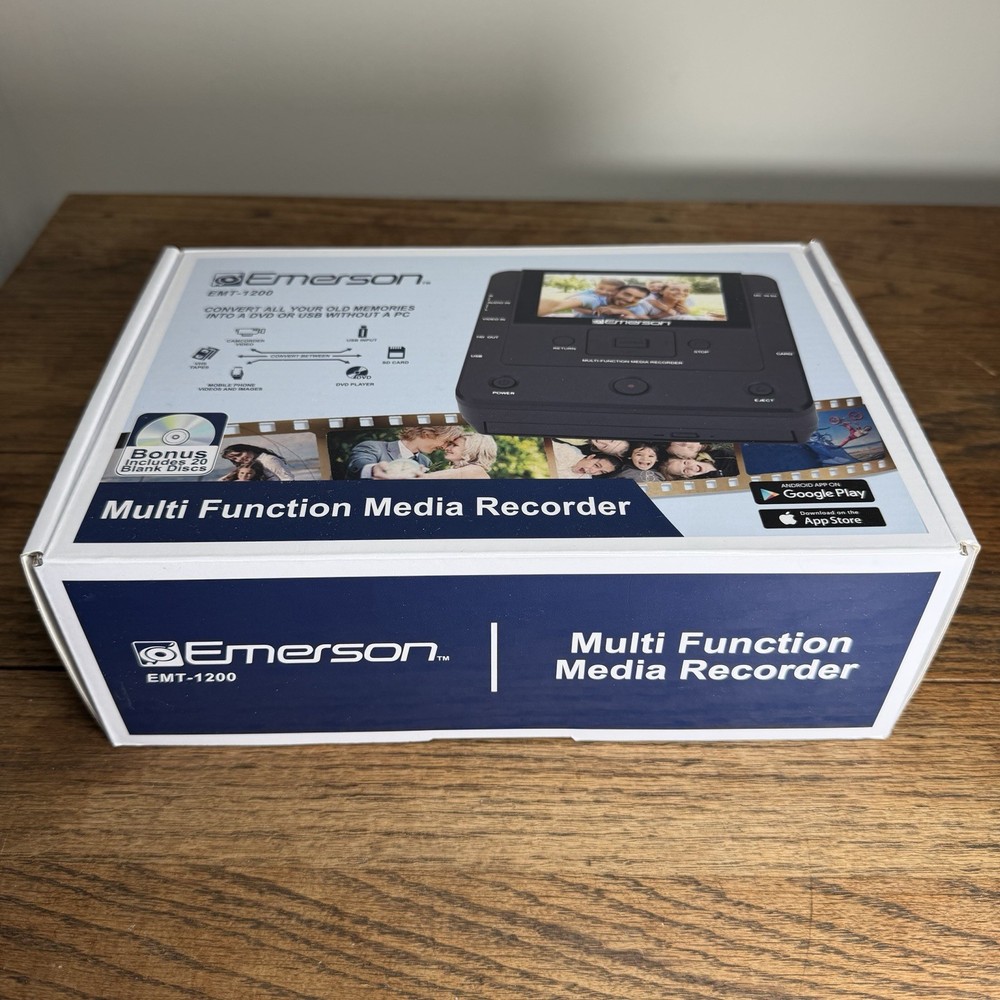 Emerson EMT-1200-Multi Function Media Recorder with LCD Screen Complete With Box