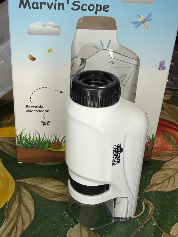 Mini Microscope for Kids The Marvin Scope for Educational Science with LED Light