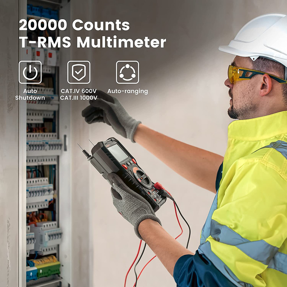 HT118E Digital Multimeter TRMS 20000 Counts with Higher Resolution Auto-Ranging
