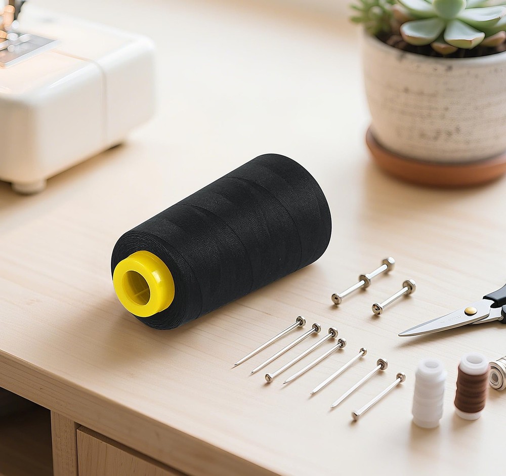 1500 Yards Denim Thread for Jeans, 20s/2 Polyester Thread Sewing Machine Threads
