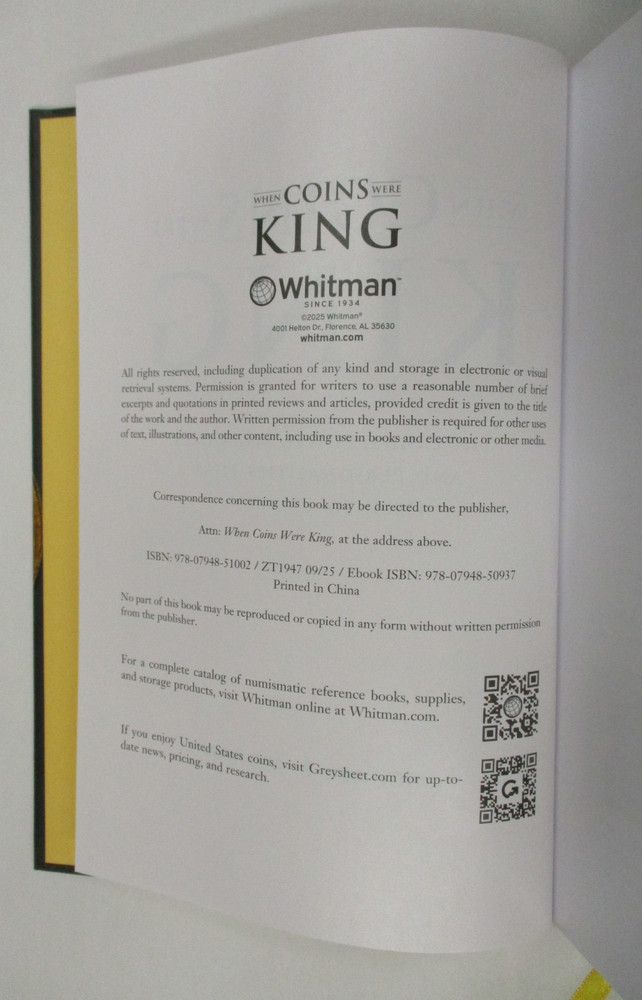 When Coins were King by Michael Moran