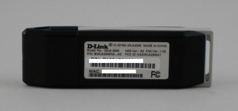 D-Link WUA-2340 Rangebooster G USB 2.0 Adapter 108 Mbps