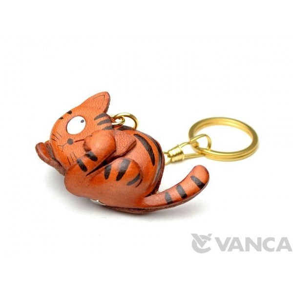 Cat Leather Keychain(L)
