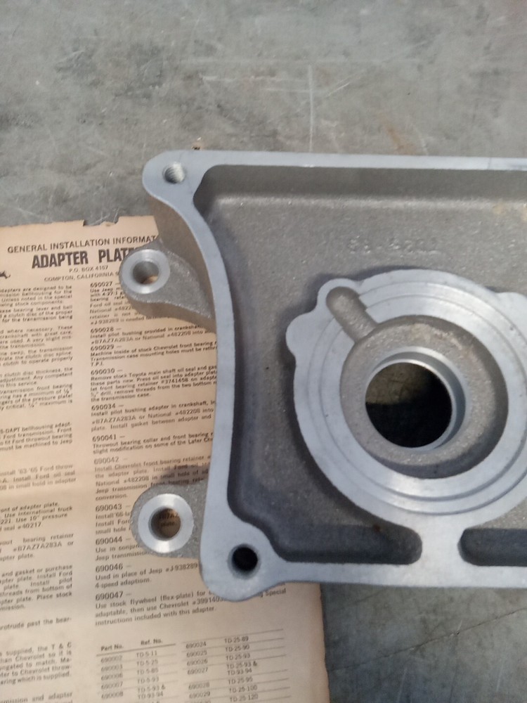 Trans-Dapt Engine Adapter Plate 690024 TD-25-89