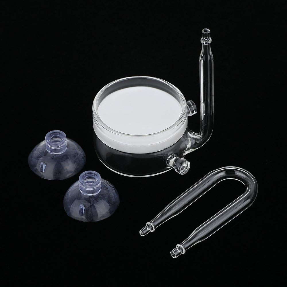 Efficient Ceramic CO2 Diffuser with Suction Cups for 30-50 Gallon Tanks