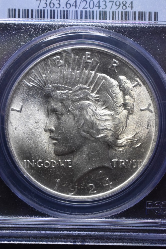 1924 Peace $1 PCGS MS64