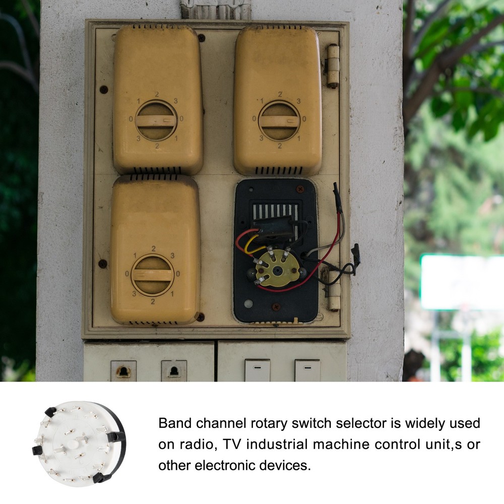 Band Rotary Switch 2P6T 2 Pole 6 Position Selectable 1 Deck
