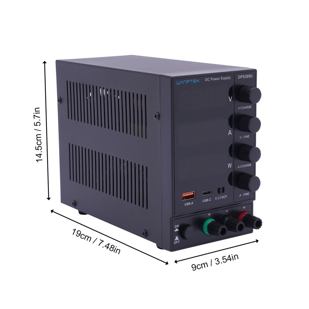 5A/10A Power Supply Variable Adjustable Switching Bench Power Supply 30V/60V US