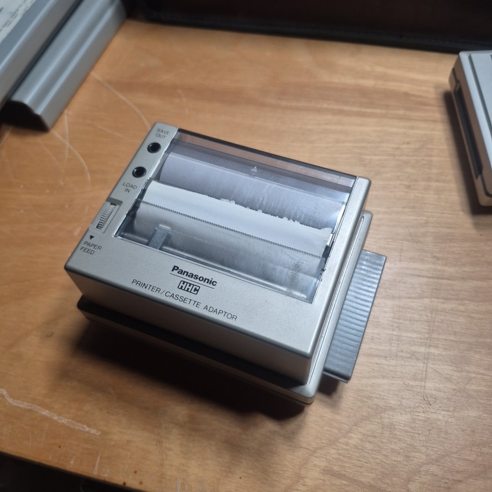 Vintage Panasonic RL-H1400 HHC Computer - with printer / leather case untested