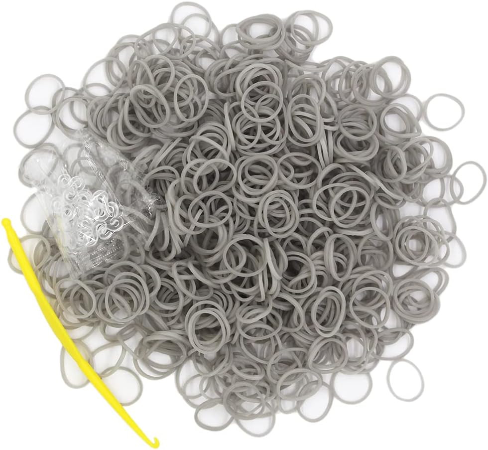 3000Pcs Loom Rubber Bands Refill Kit, Includes 75 S-Clips & 5 Hooks, Premium Rub