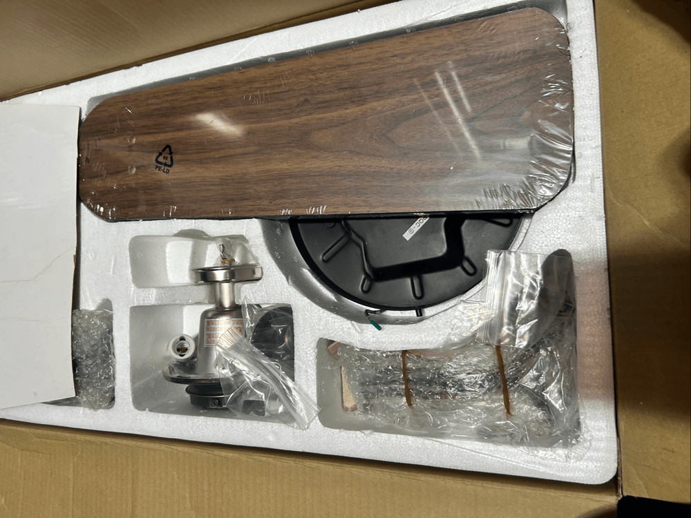 Hampton bay ceiling fan indoor 44 inch open box
