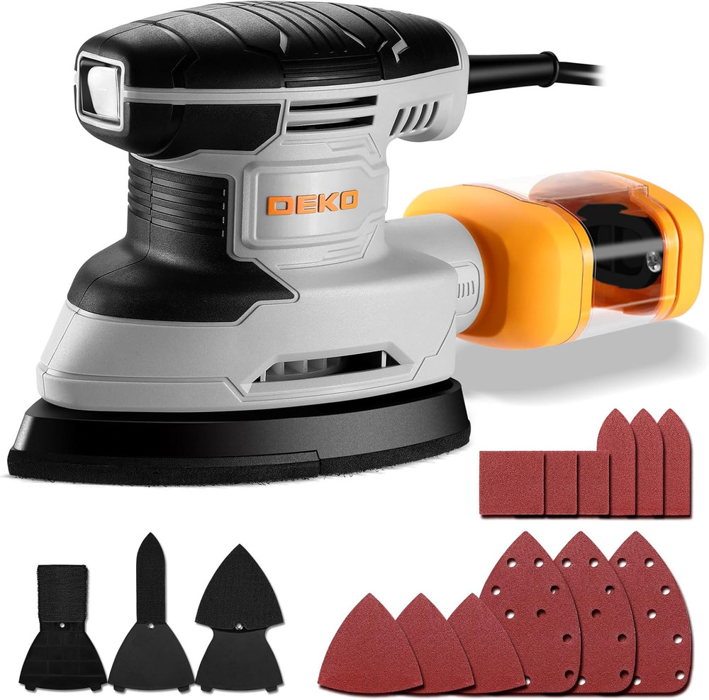 Detail Sander: DEKOPRO Multi-Function Mouse Sander Electric Sander Tool Corded P