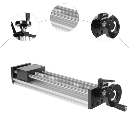 250mm Manual Sliding Table Linear Rail Guide with Dual Optical Axis Design