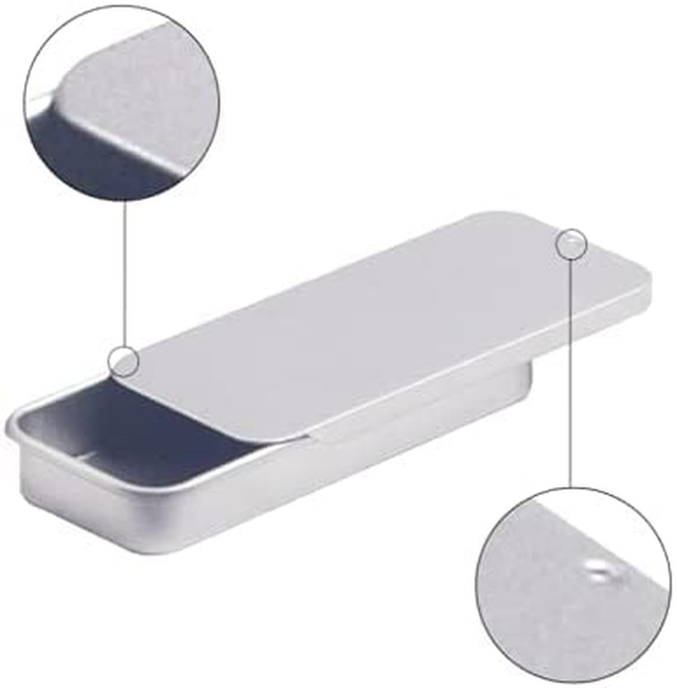 IVYRISE 3 PCS Metal Tin Box Containers Rectangular Empty Hinged Tins Box Cont...