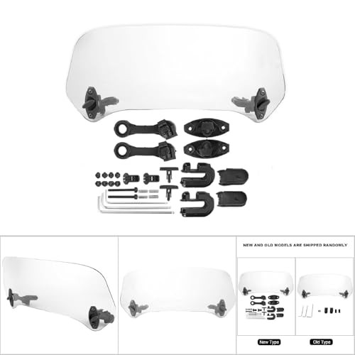 for Motorcycle Windshield Extension Clips Universal Transparent small
