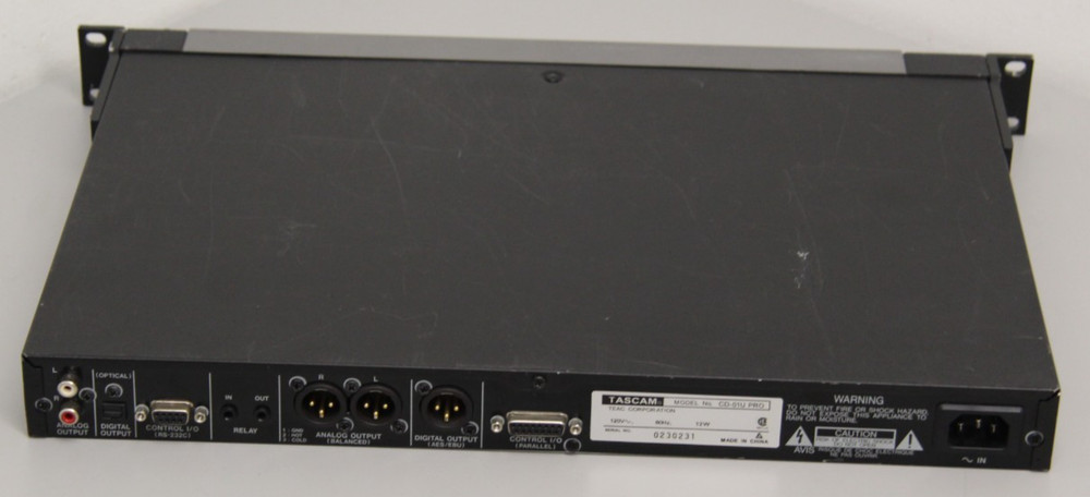 Tascam CD-01U Pro Professional Rackmount CD Player 2-Channel