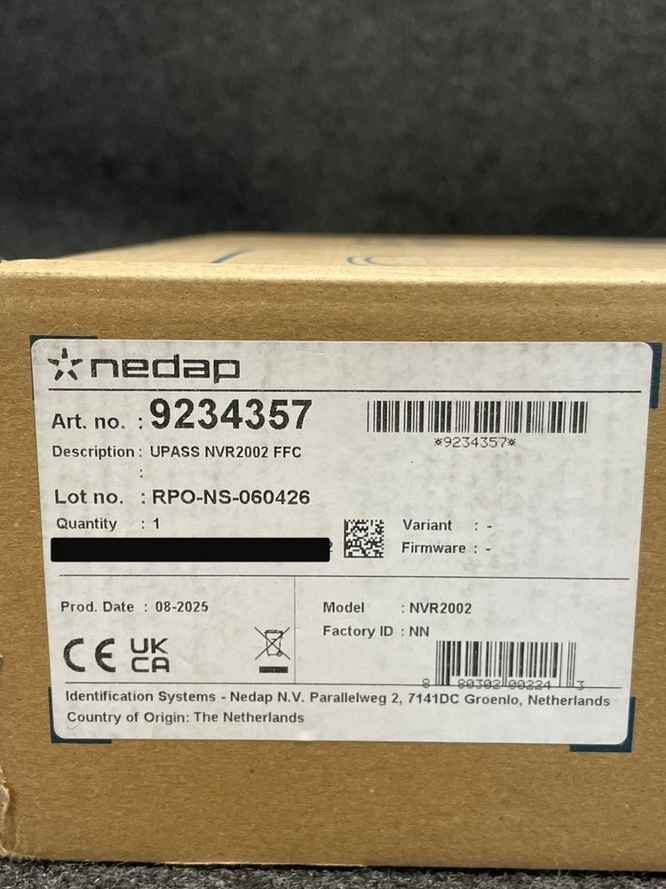 NEDAP 9234357 UHF uPASS Go RFID Reader, Gray, Including Mount Set