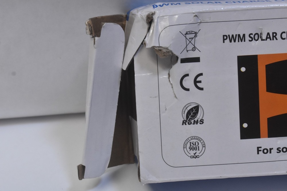 PWM Solar Charge Controller For Solar Off Grid System Orange/Black LCD Display