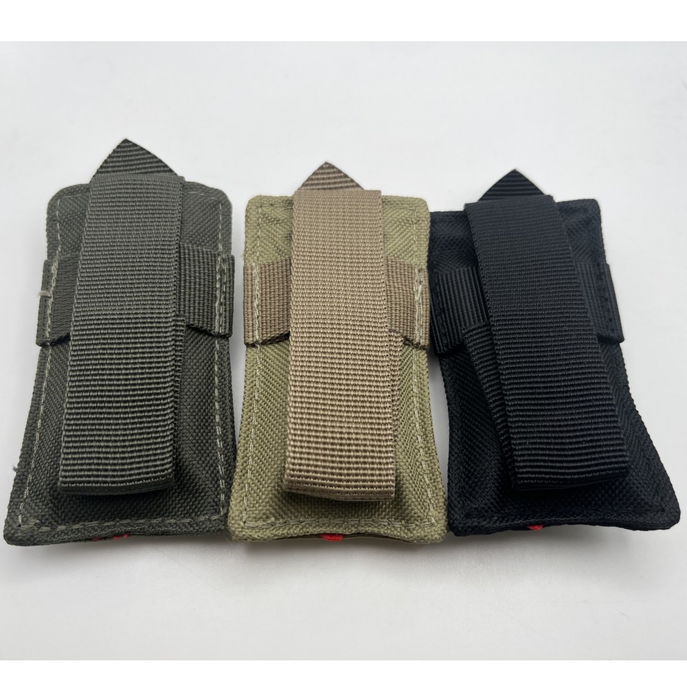 Airsoft Bright Red Dead Rag Quick Deploy Pouch Molle Compatab Black Color