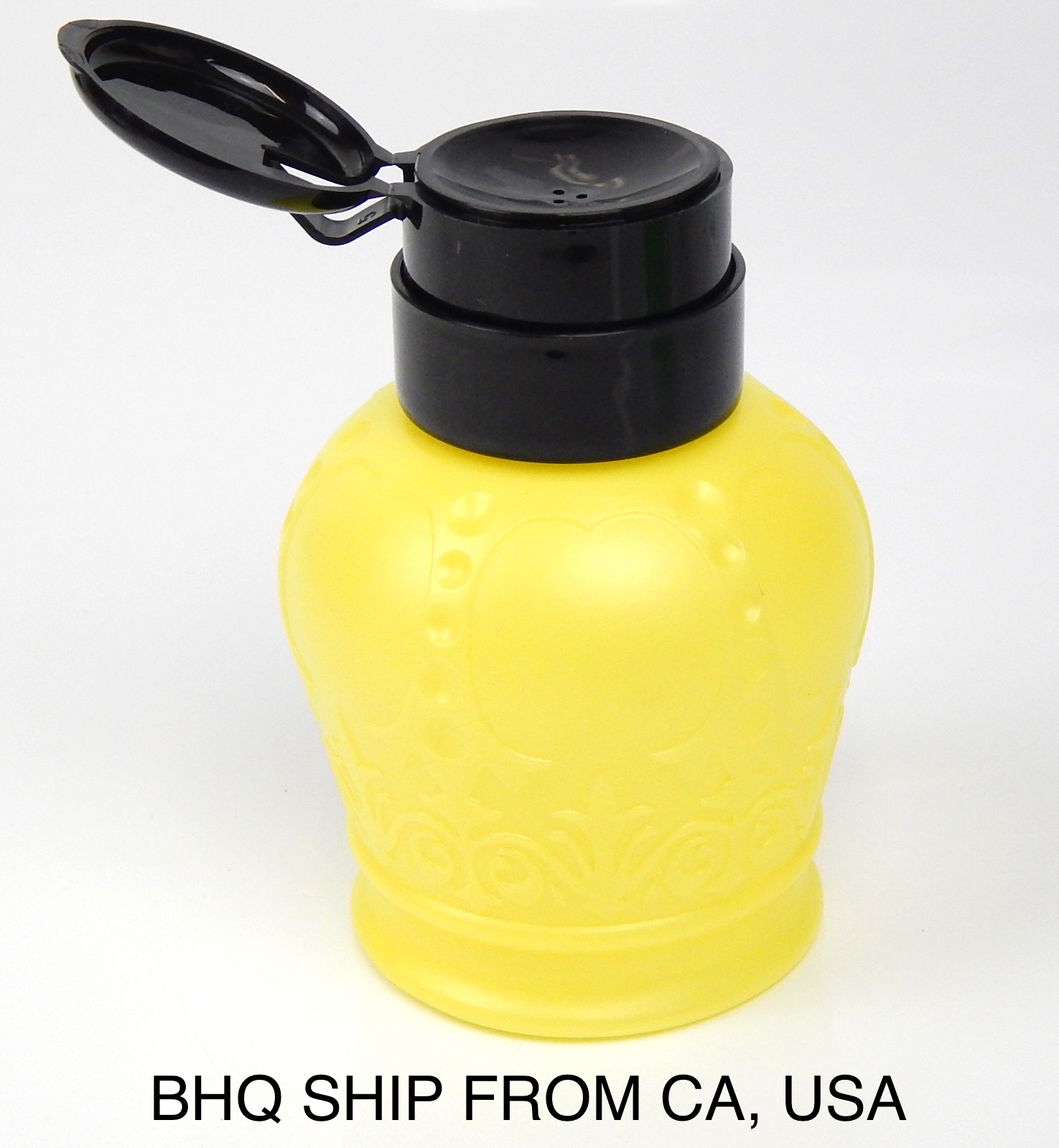 Nail Pump Dispenser Bottle (Yellow)