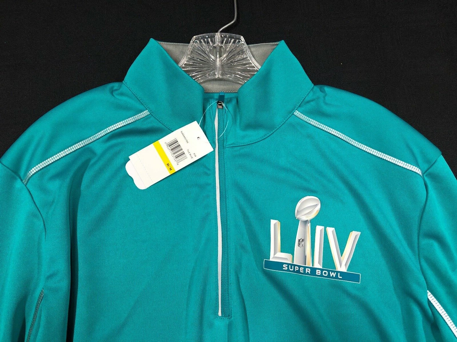 SUPER BOWL LIV MIAMI LONG SLEEVE DRI-FIT ZIP UP PERRY ELLIS BRAND NEW CHIEFS WIN