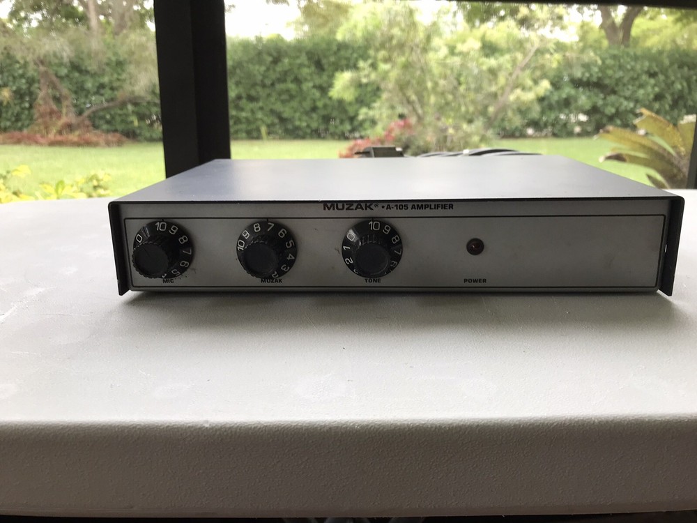 Vintage MUZAK A-105 Solid State Amplifier UNTESTED. AS IS.